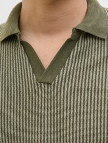 Jack & Jones Split Neck Polo -Dried sage/Green - 12286332