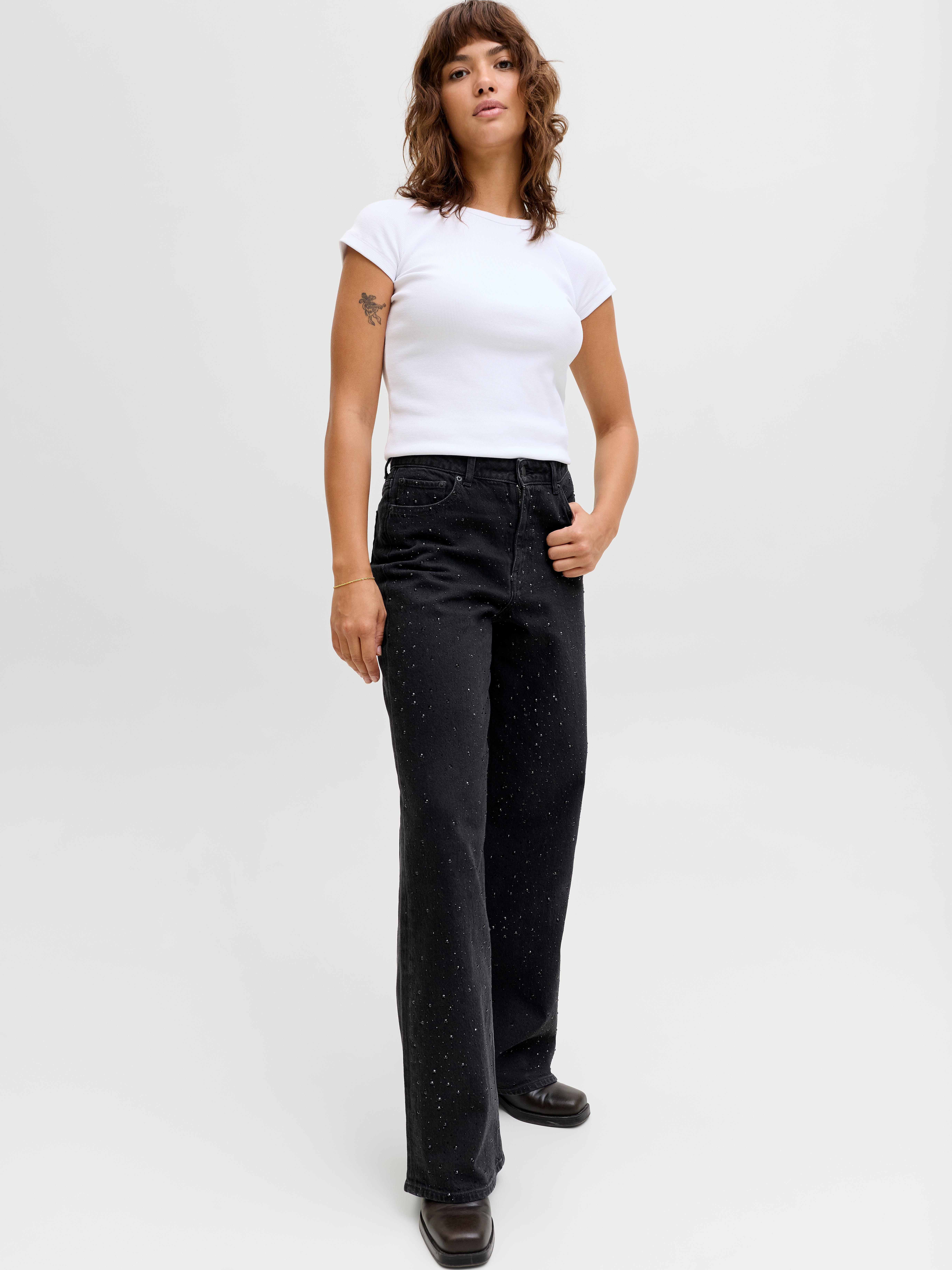 JXTOKYO WIDE HW STONE R296 DNM | Black | JJXX®