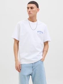 Jack & Jones Round Neck T-shirt -Bright White - 12286624