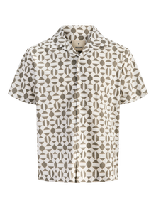 Jack & Jones Camisas Corte relaxed Cuello cubano Plus -Tea Leaf - 12286704