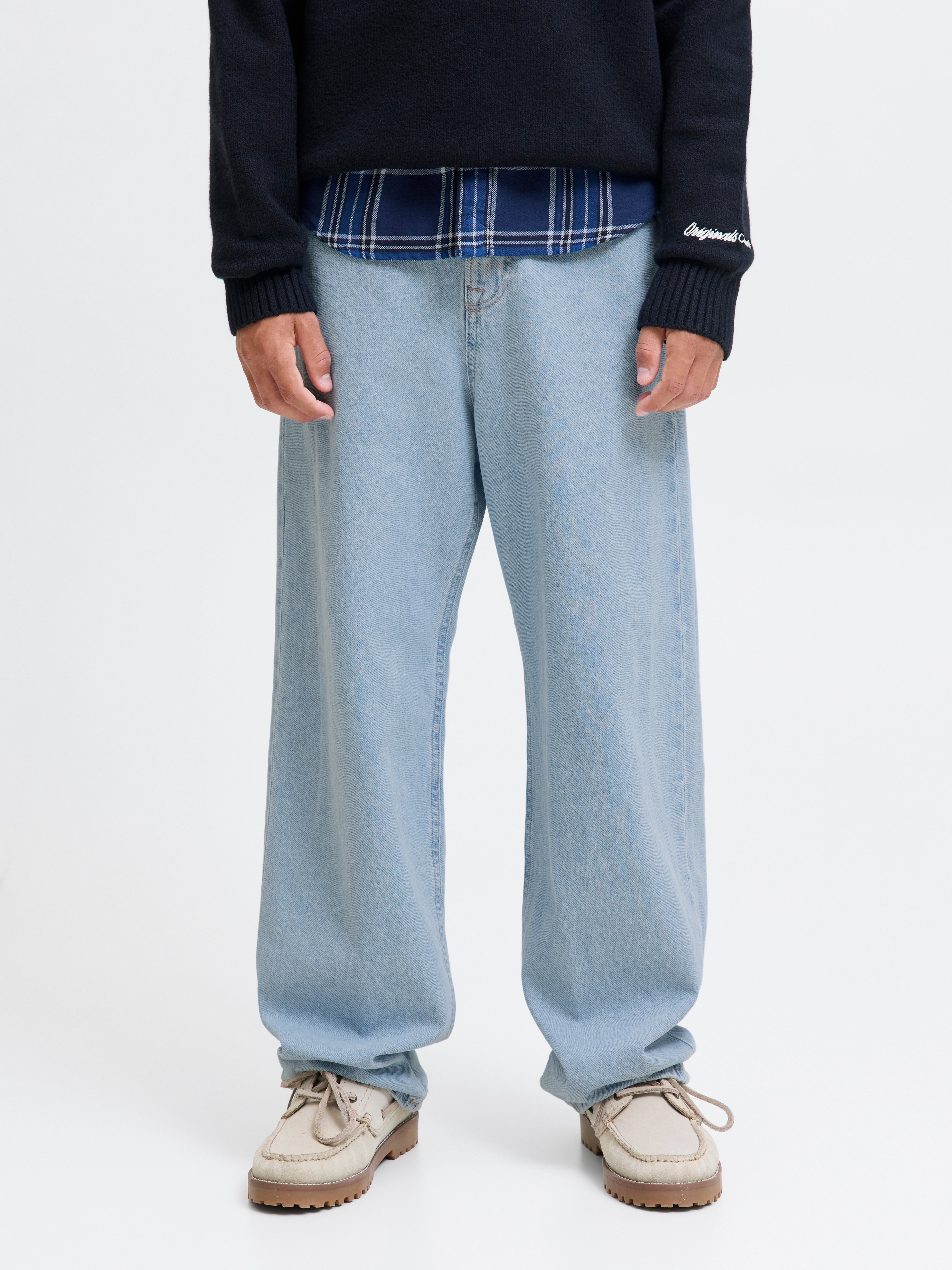 Jjialex Jjoriginal Sq 738 Jnr Baggy Fit Jeans Junior