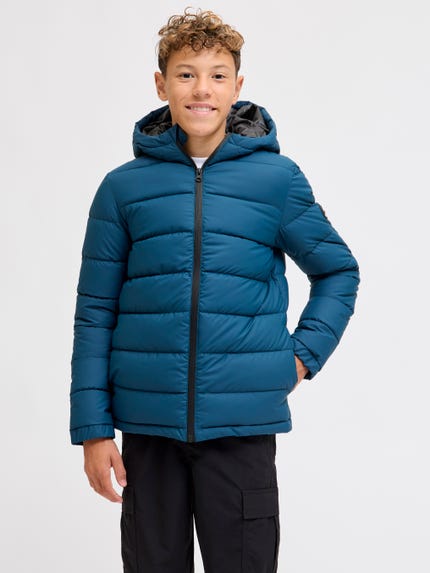 Urban Classics BUBBLE - Winterjas - navy white navy Urban Classics BUBBLE - Winterjas - navy white navy
