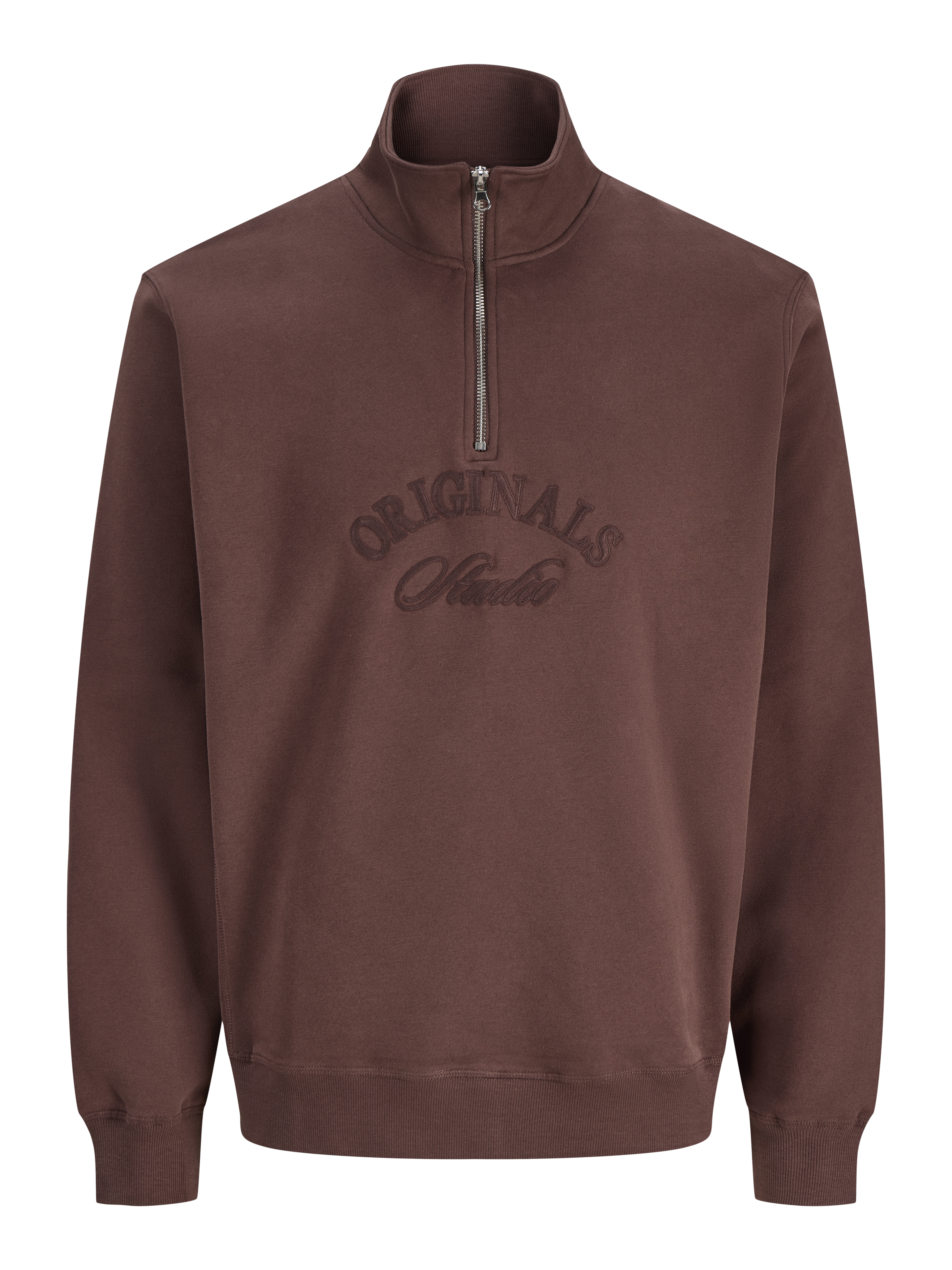 Thumbnail - Sweatshirt Mit Halbem Reißverschluss Junior