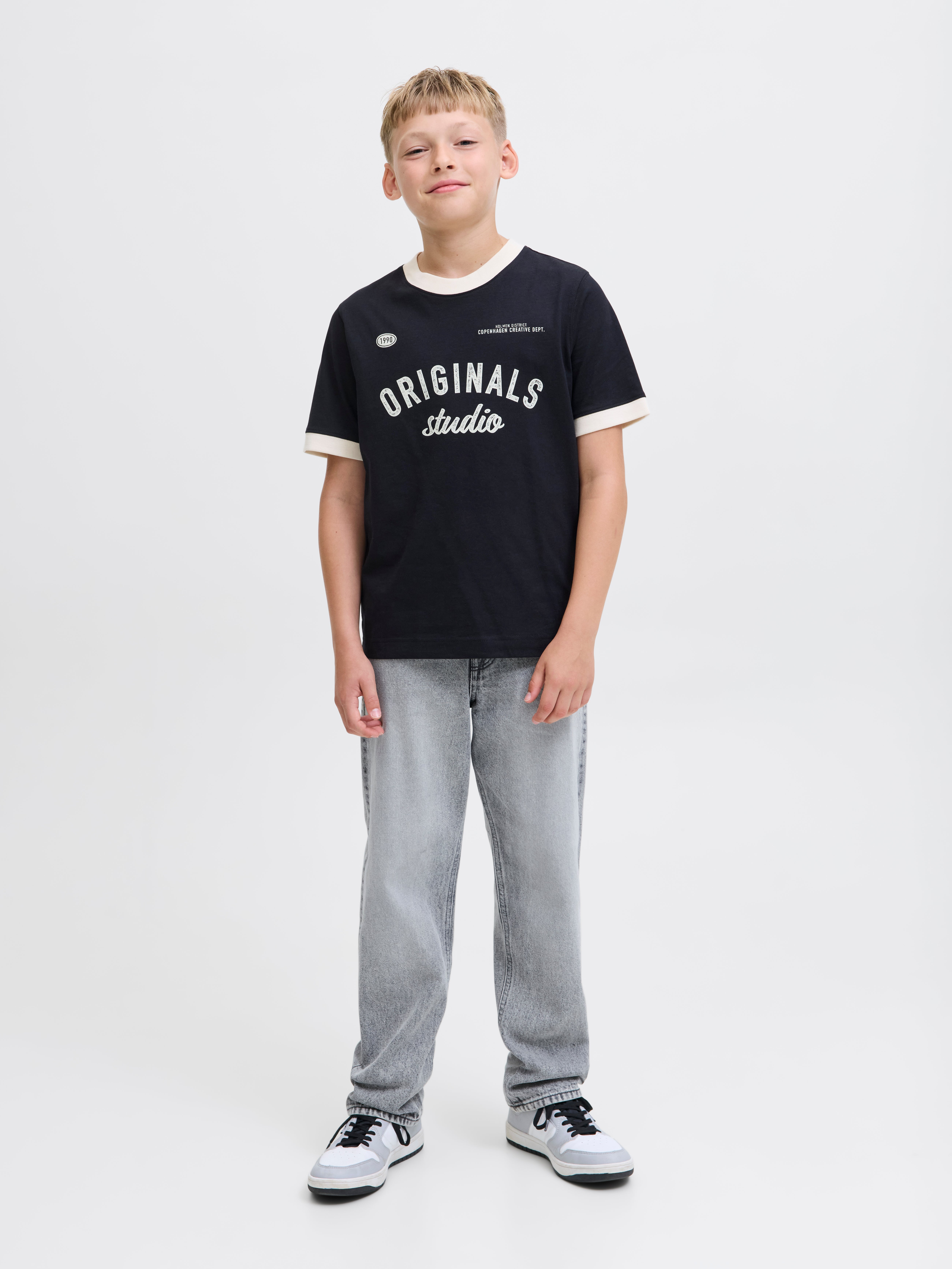 JACK & JONES Junior Jeans Relaxed Fit - Vita Media, 100% Cotone, Per Ragazzi - Foto 10