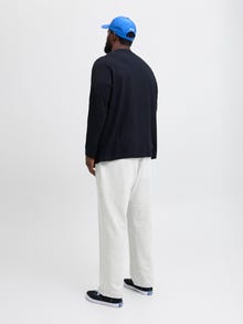 Jack & Jones Plus Size Pantalon coupe décontractée Relaxed Fit -White Melange - 12287504