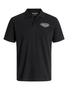 Jack & Jones 3-pak Spredt krave Polo -Black - 12287673
