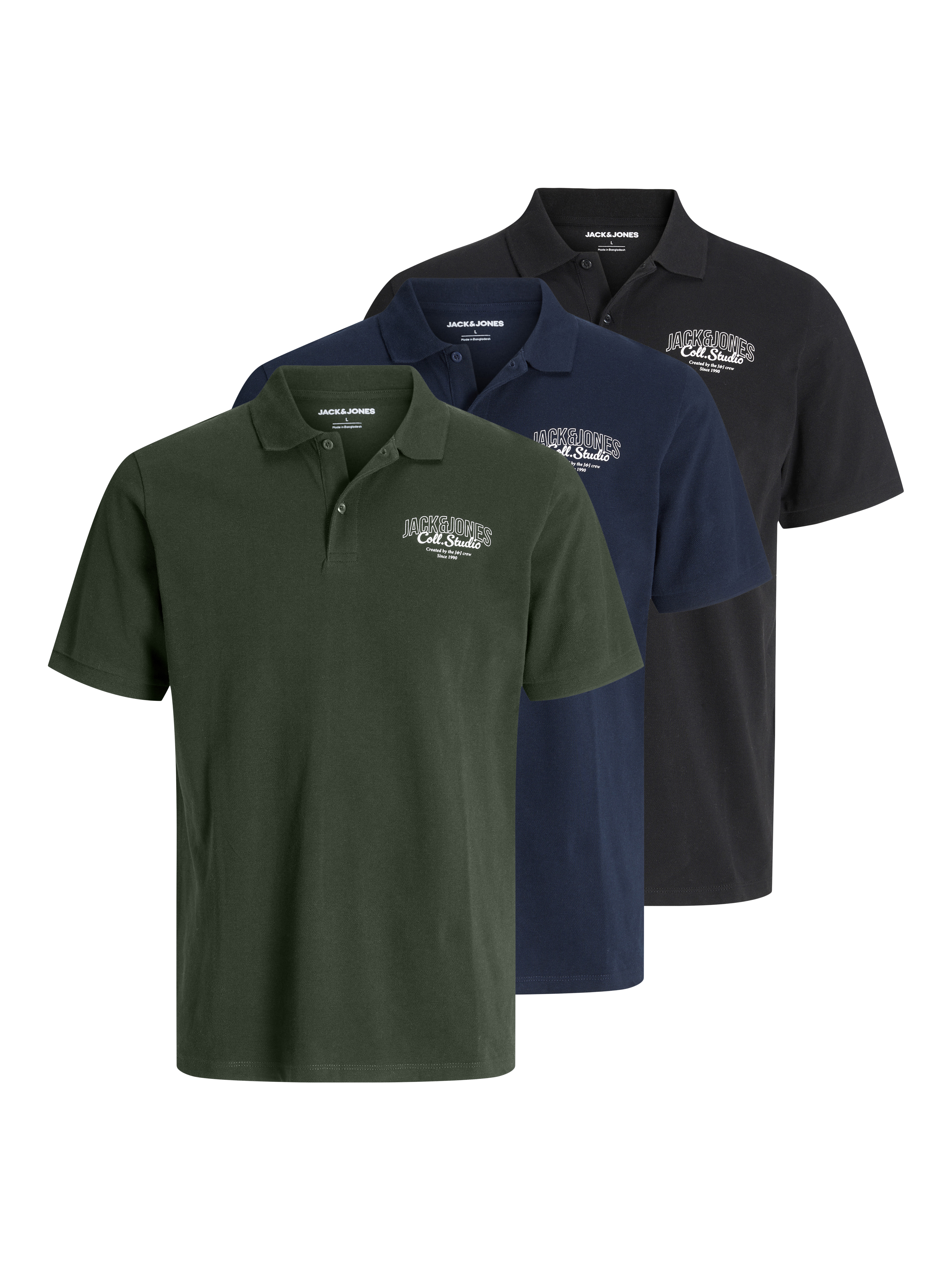 Thumbnail - 3er-pack Poloshirt