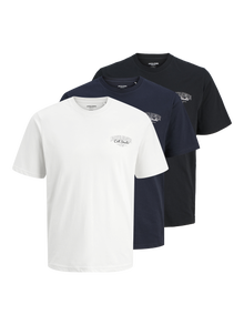 Jack & Jones Pack de 3 T-shirt -White - 12287680