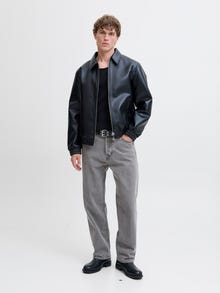 Jack & Jones JJIEDDIE JJORIGINAL SQ 067 Loose fit -Grey Denim - 12287718