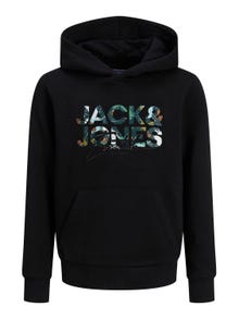 Jack & Jones Hoodie Liso Mini -Black - 12287776