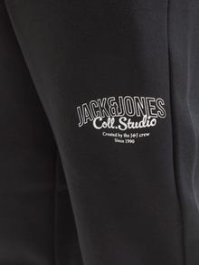 Jack & Jones Regular Fit Hoodie Junior Ribbed cuffs Set in sleeves Sweatshirt -Black - 12287777