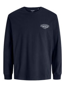 Jack & Jones 3-pakuotės Logotipas marškinėliai ilgomis rankovėmis Jaunimui -Antique White - 12287784