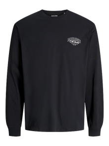 Jack & Jones 3-pakuotės Logotipas marškinėliai ilgomis rankovėmis Jaunimui -Antique White - 12287784