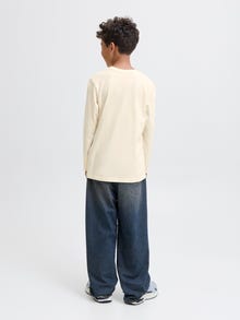 Jack & Jones Longsleeved T-shirt Junior -Antique White - 12287784