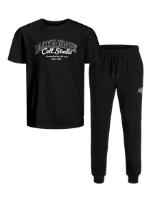Jack & Jones Logo Loungewearset Mini -Black - 12287807