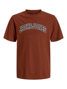Jack & Jones 2-pak Logotip Majica MINI -Burnt Henna - 12287808