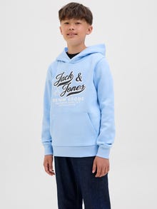 Jack & Jones Paquete de 2 Sudadera con capucha Logotipo Junior -Chambray Blue - 12287812
