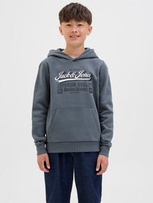 Jack & Jones 2-pack Logo Hoodie Junior -Chambray Blue - 12287812