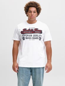 Jack & Jones Plus Size 3er-pack Logo T-shirt -Cloud Dancer - 12287820