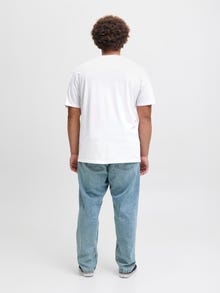 Jack & Jones Plus Size 3-pack Logo T-shirts -Cloud Dancer - 12287820