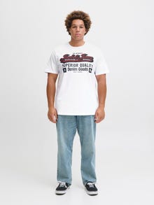 Jack & Jones Plus Size 3-pack Logo T-shirts -Cloud Dancer - 12287820