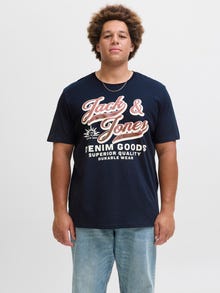 Jack & Jones Plus Size 3-pack Logo T-shirts -Cloud Dancer - 12287820