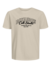 Jack & Jones Plus Size Confezione da 3 T-shirt Con logo -Antique White - 12287822