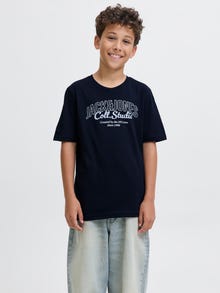 Jack & Jones 5er-pack Logo T-shirt Junior -Stormy Weather - 12287975