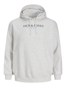 Jack & Jones Plus Size Hoodie -Bright White - 12288160