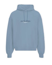Jack & Jones Plus Size Hoodie -Skyway - 12288160