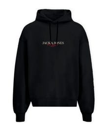 Jack & Jones Plus Size Hoodie -Black - 12288160