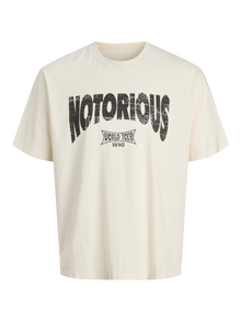 Jack & Jones Plus Size T-shirt -Antique White - 12288163