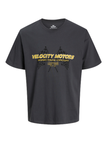 Jack & Jones Plus Size T-shirt -Asphalt - 12288170