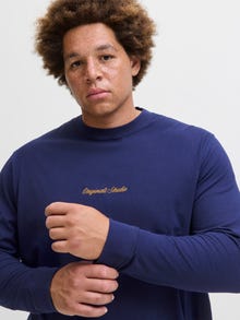Jack & Jones Plus Size t-shirt à manches longues -Ocean Cavern - 12288193