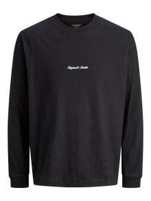 Jack & Jones Plus Size Langærmet T-shirt -Black - 12288193