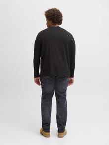Jack & Jones Plus Size t-shirt à manches longues -Black - 12288193
