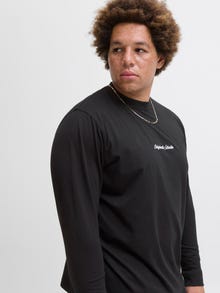 Jack & Jones Plus Size t-shirt à manches longues -Black - 12288193