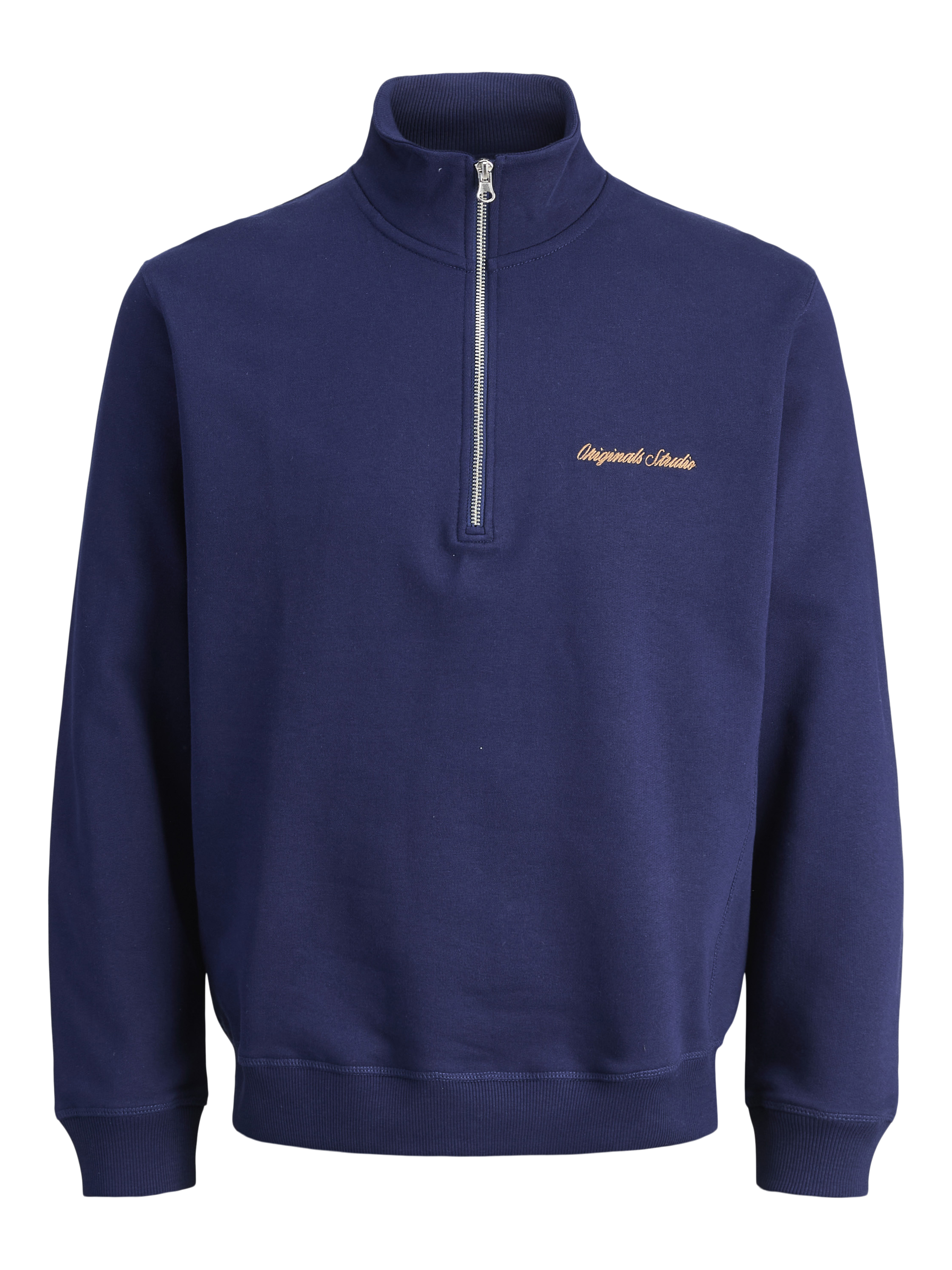 Plus Size Sweatshirt Mit Stehkragen