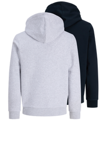 Jack & Jones Pack de 2 Sweat à capuche -Sky Captain - 12288284