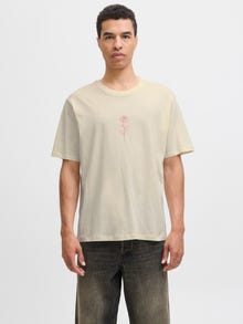 Jack & Jones 3er-pack T-shirt -Antique White - 12288302