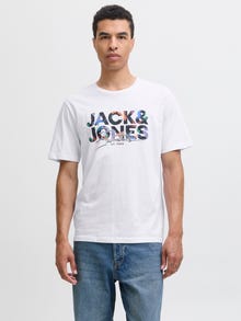Jack & Jones Paquete de 3 Camiseta -White - 12288303