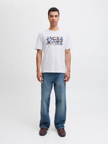 Jack & Jones Paquete de 3 Camiseta -White - 12288303