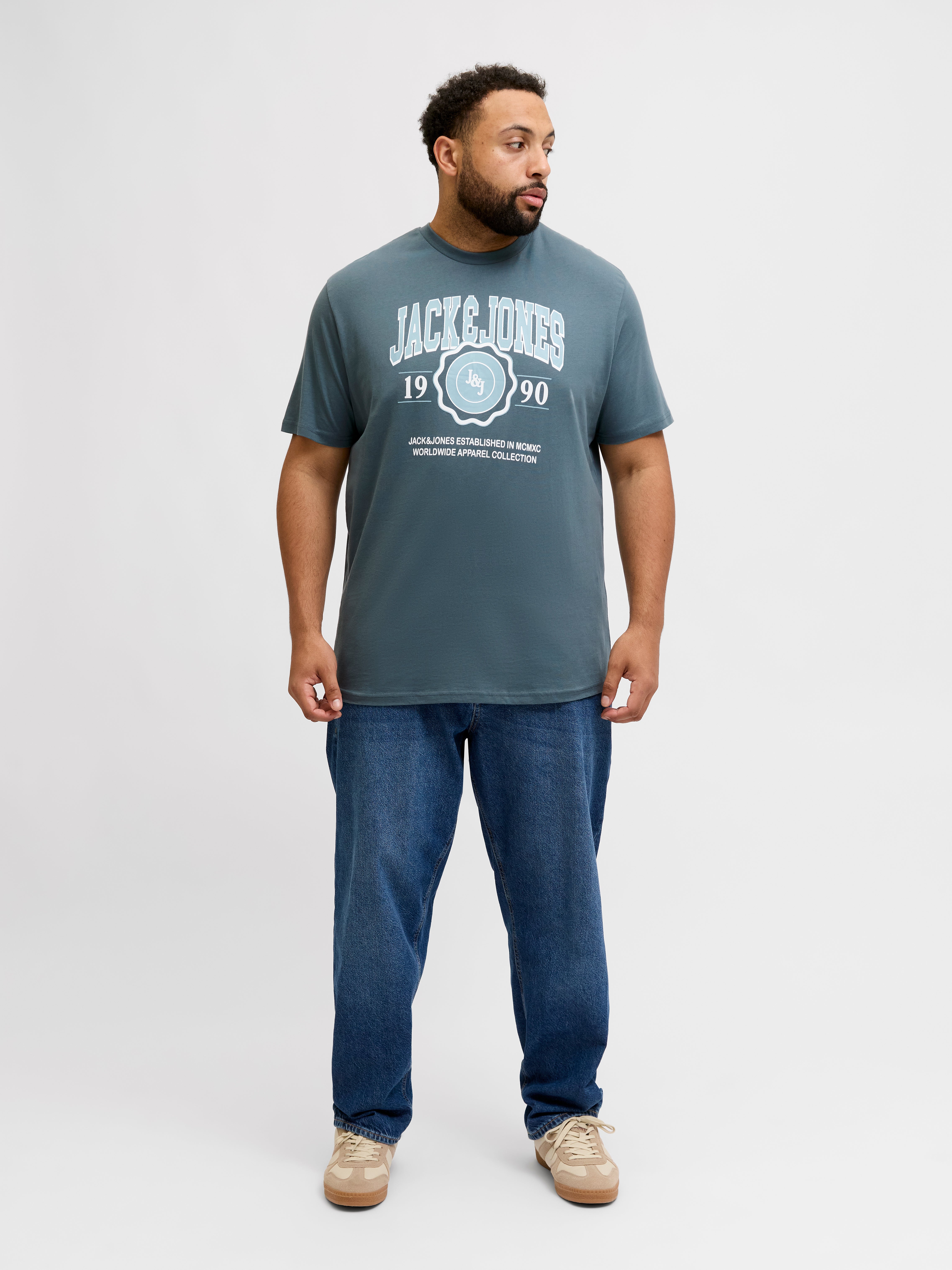 Thumbnail - Plus Size 2er-pack Logo T-shirt