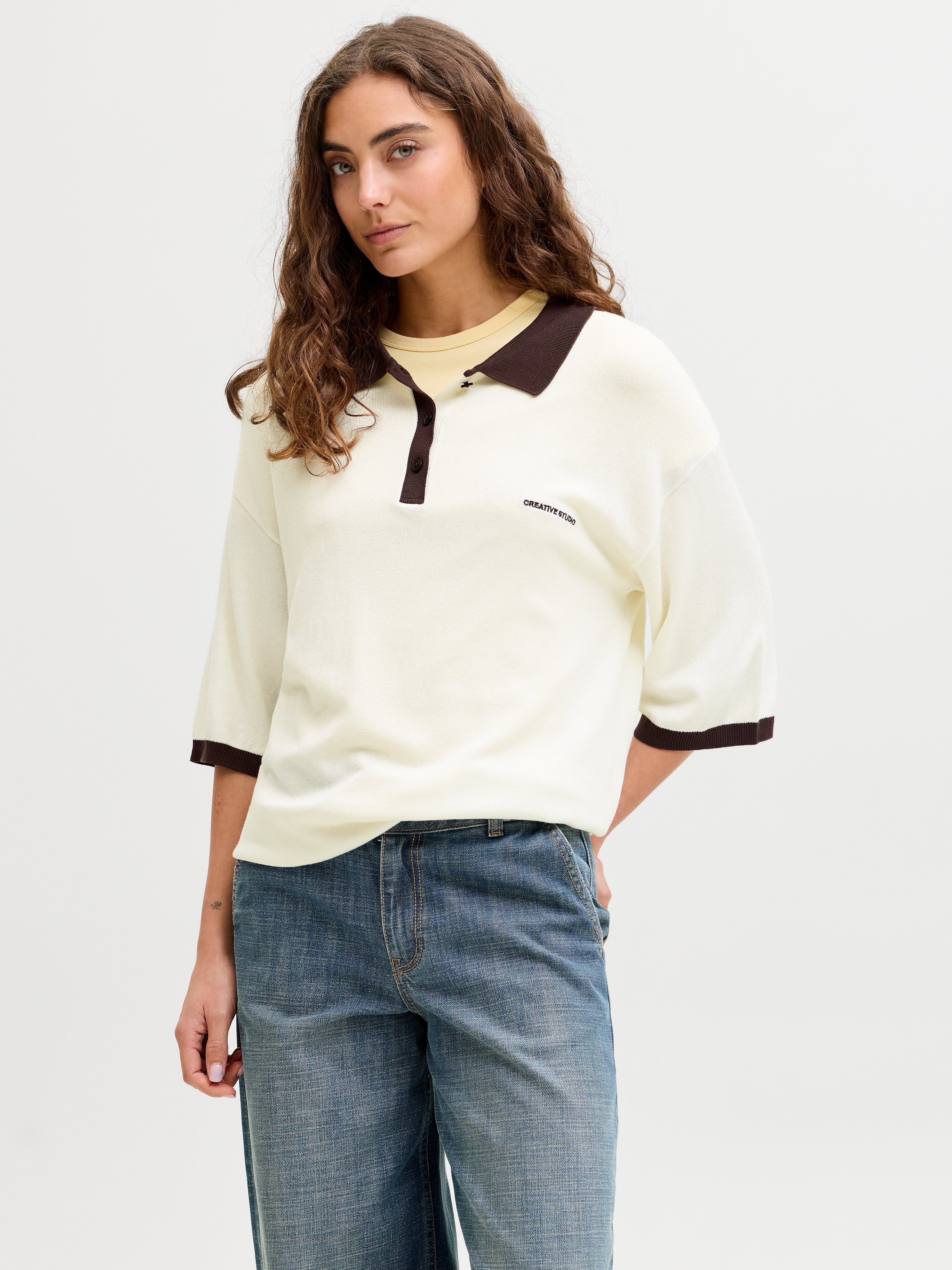 Jxvilda Gestricktes Polo