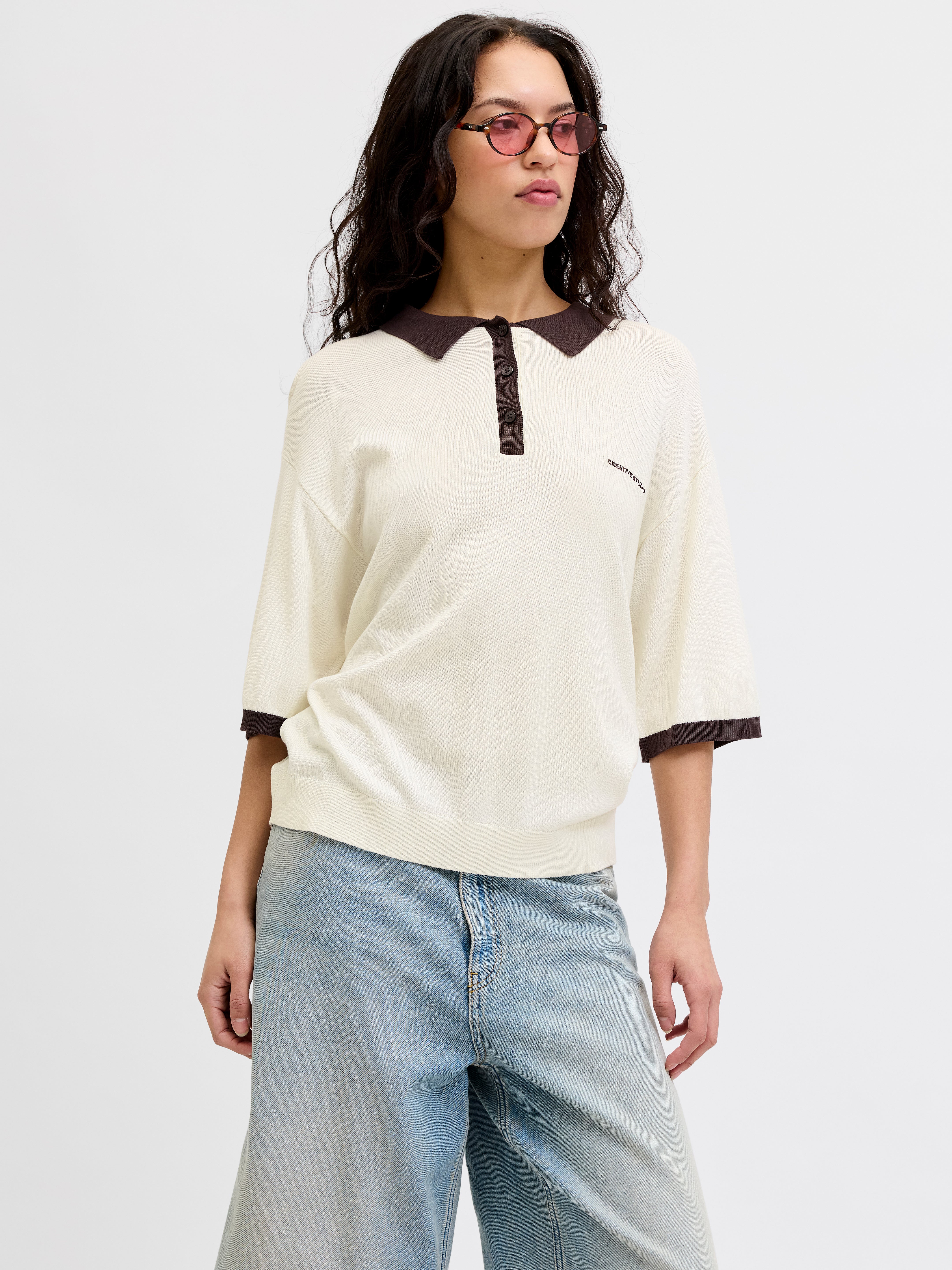 Jxvilda Gestricktes Polo