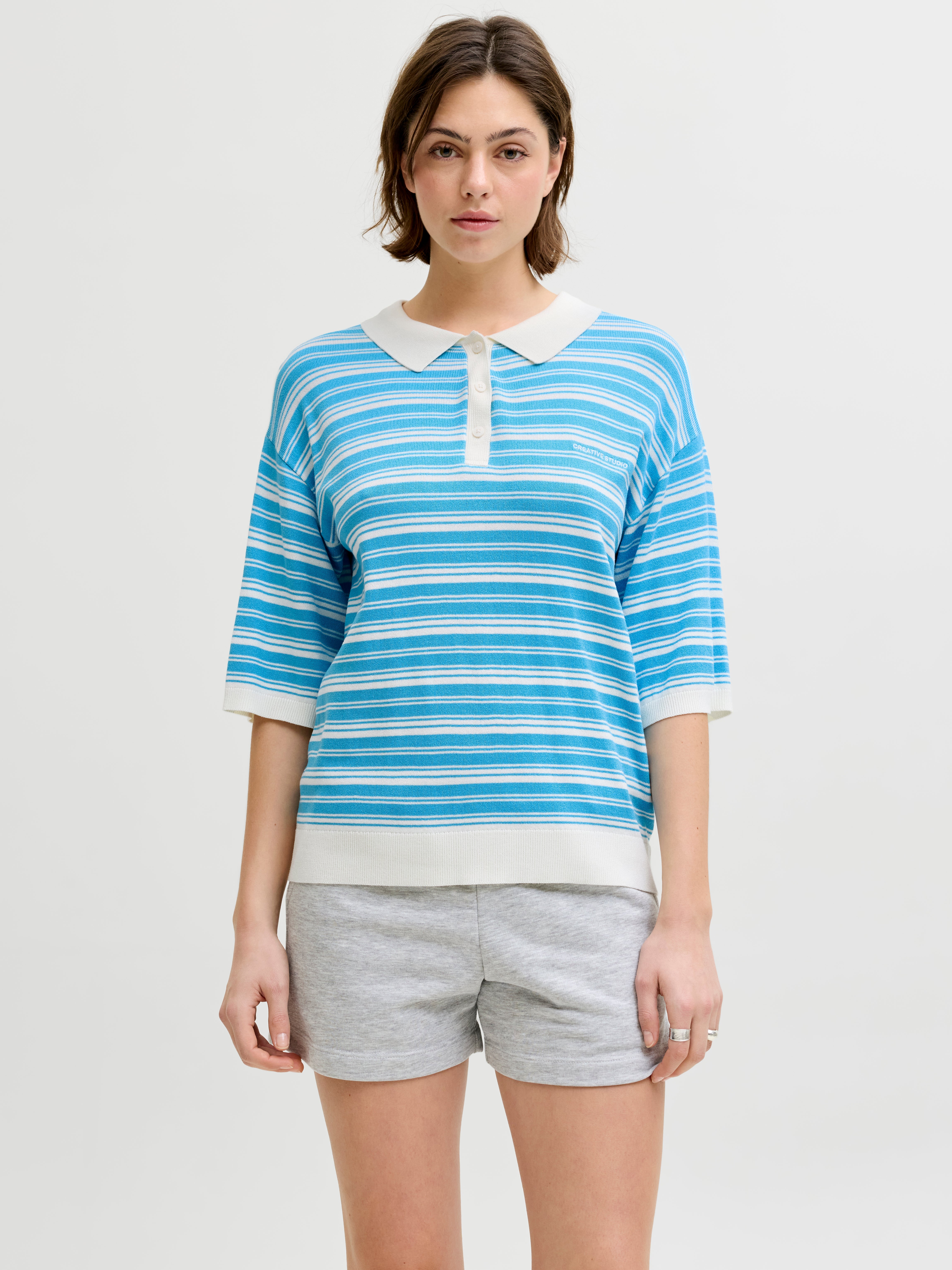 Jxvilda Gestricktes Polo