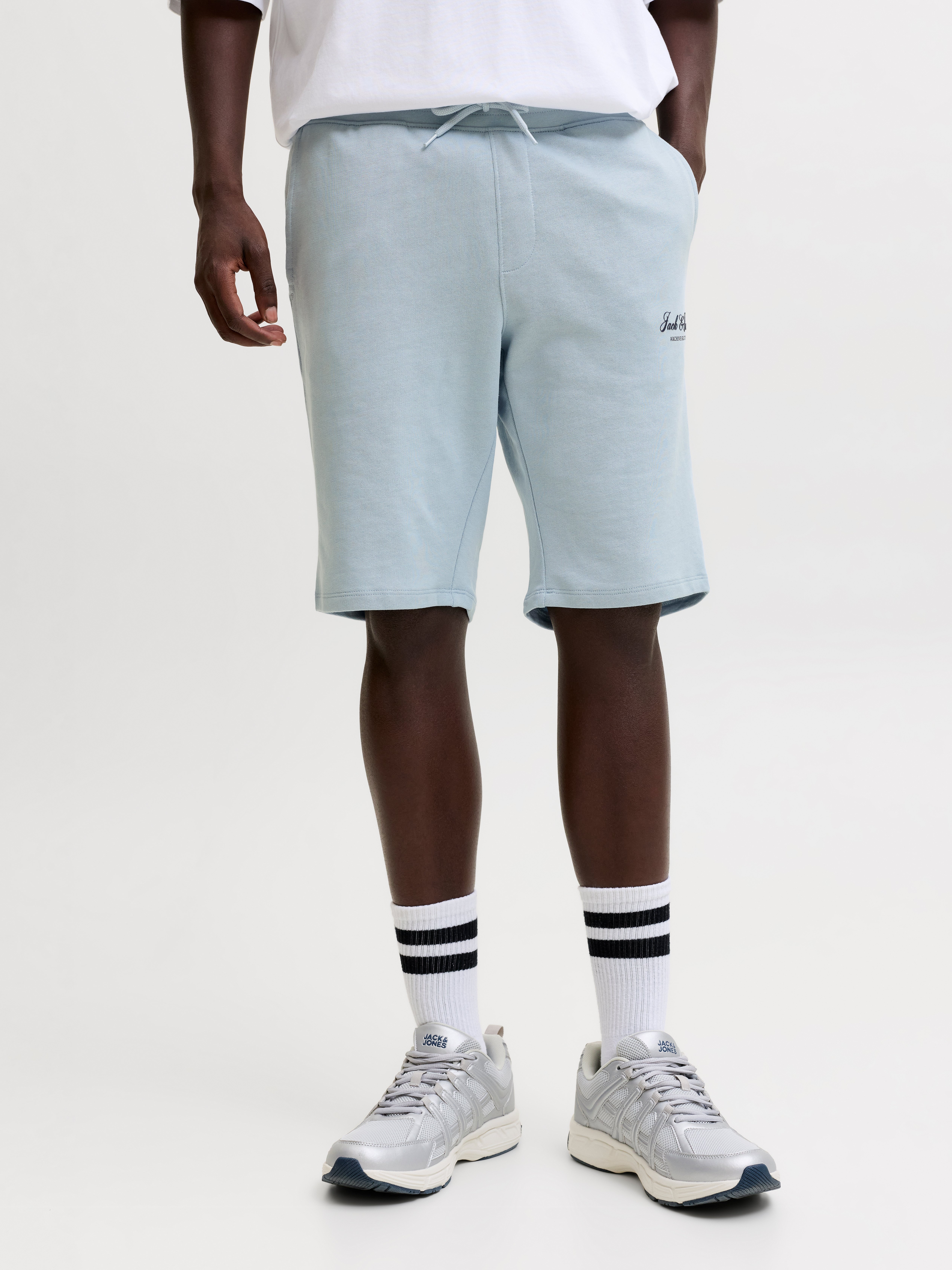JACK & JONES Pantaloncini Tuta Uomo Jpststar Sweat Shorts Bex - Comodi Con Tasca E Vita Regolabile
