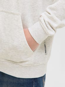Jack & Jones Hoodie Junior -White Melange - 12288727