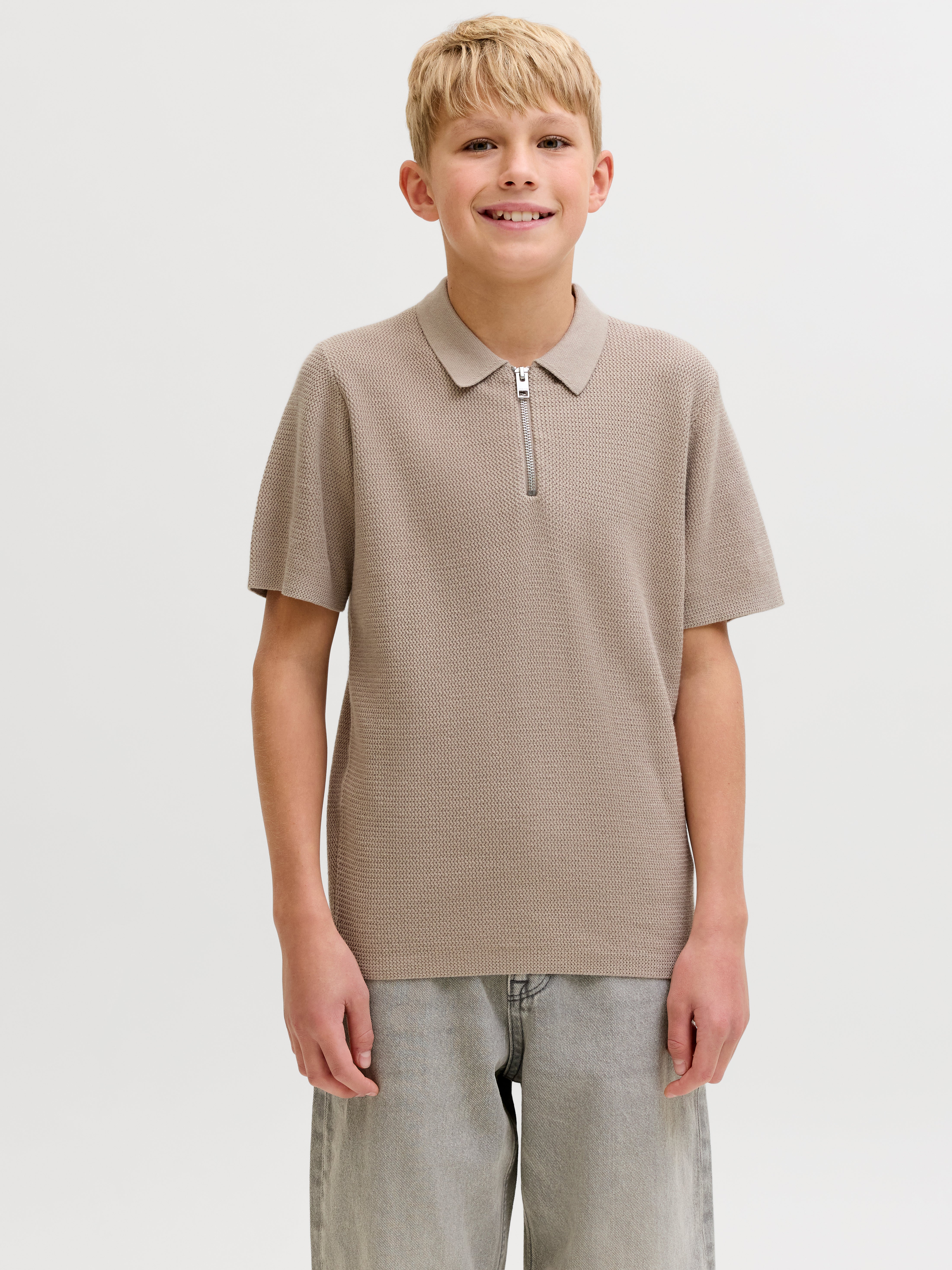 Gestricktes Polo Junior