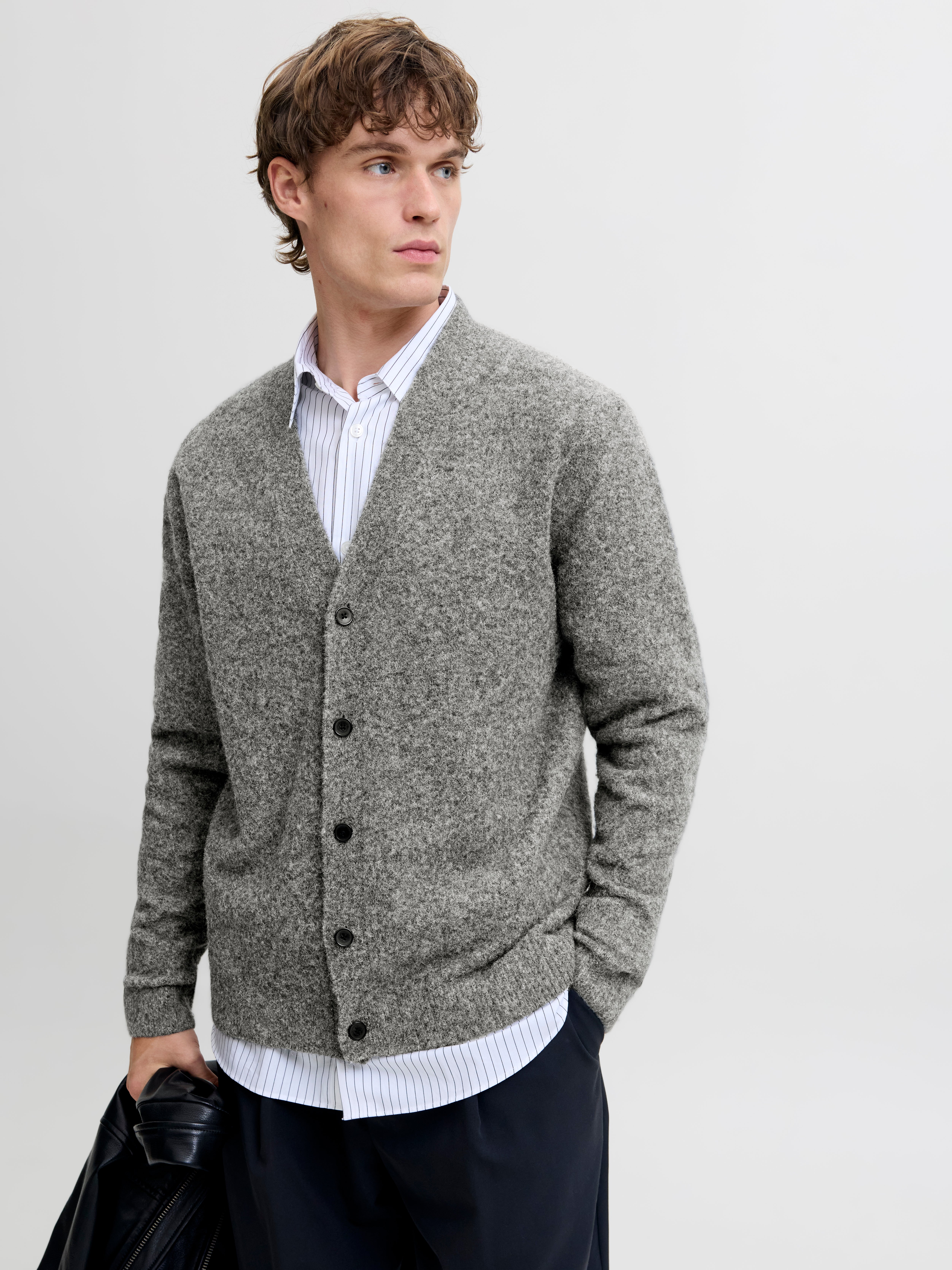 PJ PAUL JONES Gebreid vest voor heren, cardigan met PJ PAUL JONES Gebreid vest voor heren, cardigan met